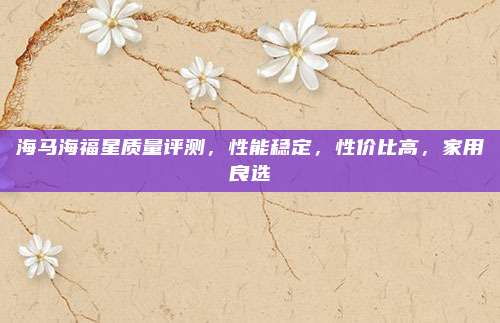 海马海福星质量评测,性能稳定,性价比高,家用良选