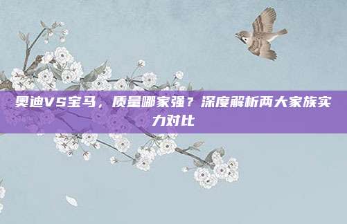 奥迪VS宝马,质量哪家强?深度解析两大家族实力对比