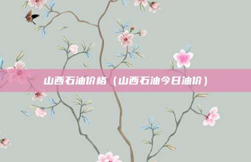 山西石油价格（山西石油今日油价）