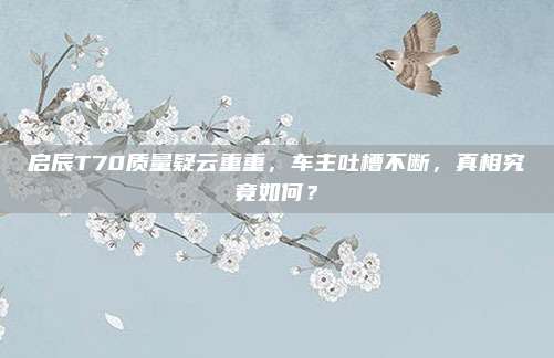 启辰T70质量疑云重重,车主吐槽不断,真相究竟如何?