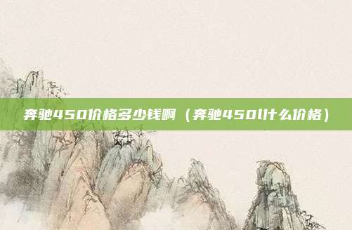 奔驰450价格多少钱啊（奔驰450l什么价格）