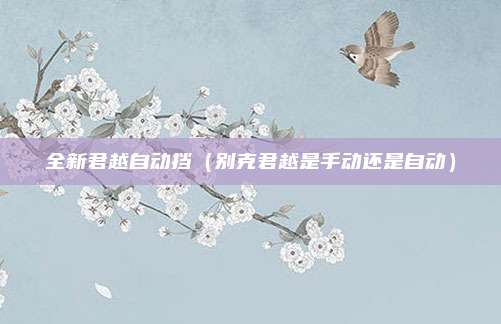 全新君越自动挡（别克君越是手动还是自动）