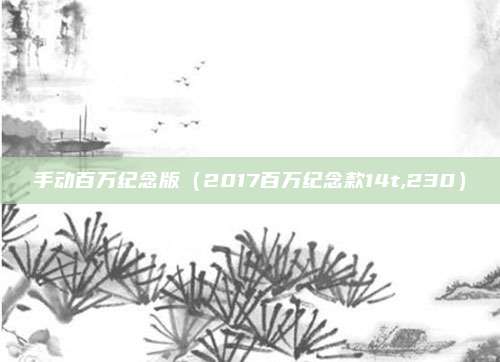 手动百万纪念版（2017百万纪念款14t,230）