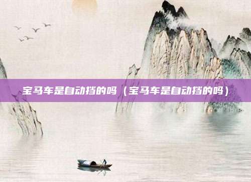 宝马车是自动挡的吗(宝马车是自动挡的吗)
