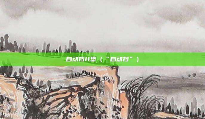 自动挡H型（“自动挡”）
