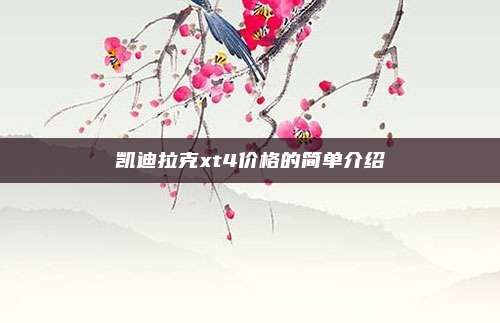 凯迪拉克xt4价格的简单介绍