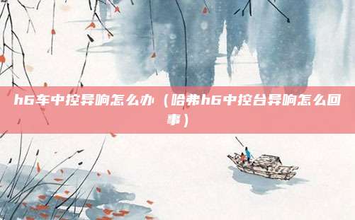 h6车中控异响怎么办(哈弗h6中控台异响怎么回事)