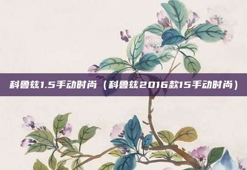 科鲁兹1.5手动时尚（科鲁兹2016款15手动时尚）