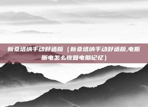 新桑塔纳手动舒适版(新桑塔纳手动舒适版,电瓶断电怎么恢复电脑记忆)