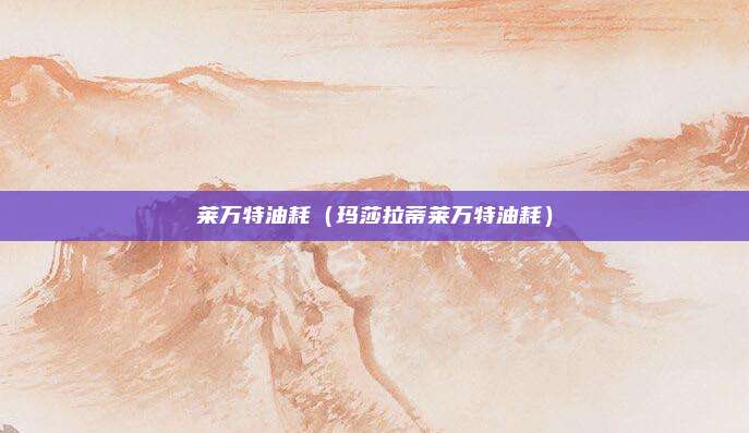 莱万特油耗（玛莎拉蒂莱万特油耗）