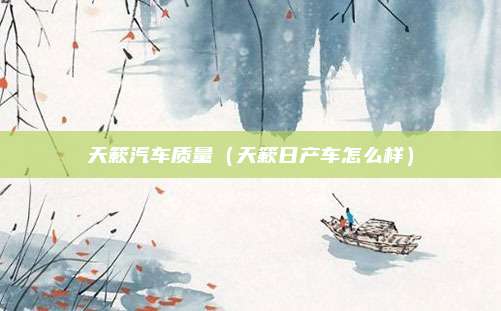 天簌汽车质量（天簌日产车怎么样）
