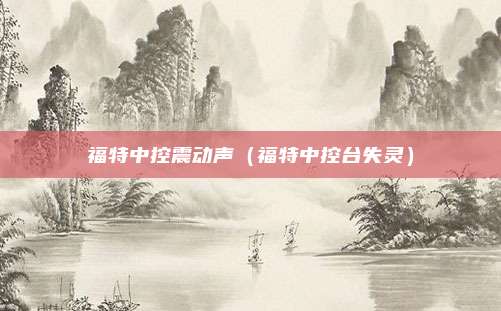 福特中控震动声(福特中控台失灵)