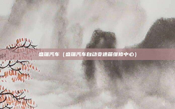 盛瑞汽车（盛瑞汽车自动变速箱维修中心）
