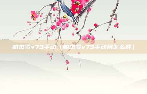 帕杰罗v73手动（帕杰罗v73手动挡怎么样）