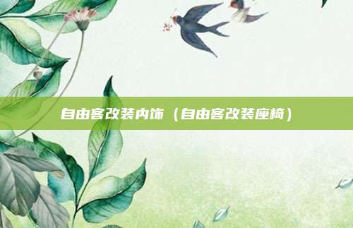 自由客改装内饰（自由客改装座椅）