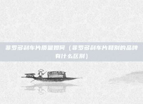 菲罗多刹车片质量如何（菲罗多刹车片和别的品牌有什么区别）