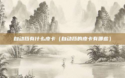 自动挡有什么皮卡（自动挡的皮卡有哪些）
