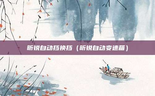 昕锐自动挡换挡(昕锐自动变速箱)