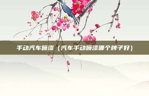 手动汽车喷漆（汽车手动喷漆哪个牌子好）