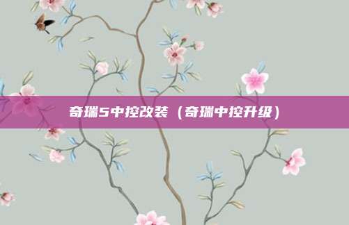 奇瑞5中控改装（奇瑞中控升级）