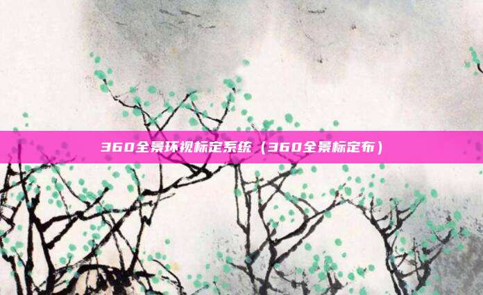 360全景环视标定系统（360全景标定布）