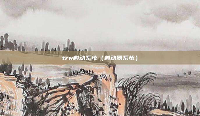 trw制动系统（制动器系统）