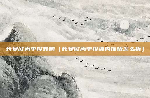 长安欧尚中控异响（长安欧尚中控那内饰板怎么拆）