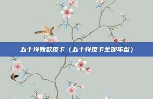 五十玲新款皮卡（五十铃皮卡全部车型）