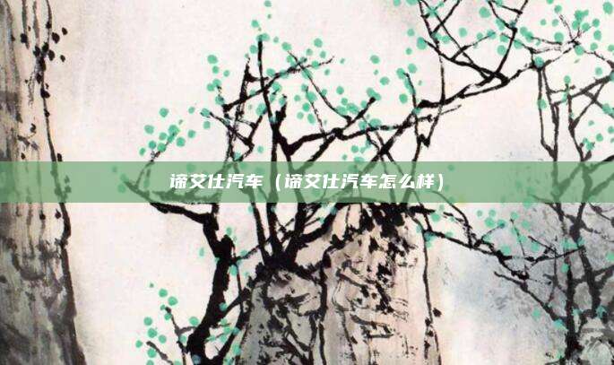 谛艾仕汽车(谛艾仕汽车怎么样)