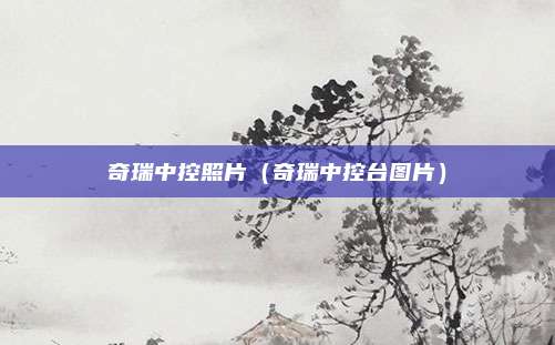 奇瑞中控照片（奇瑞中控台图片）
