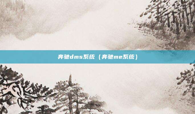 奔驰dms系统（奔驰me系统）