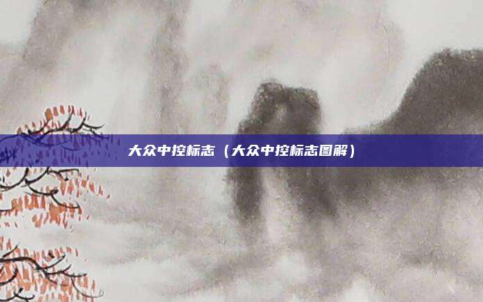 大众中控标志（大众中控标志图解）