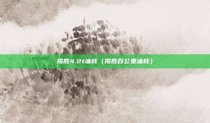 揽胜4.2t油耗（揽胜百公里油耗）