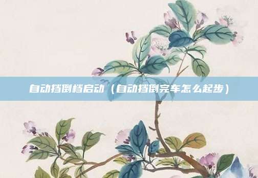 自动挡倒档启动(自动挡倒完车怎么起步)