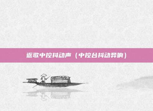 讴歌中控抖动声（中控台抖动异响）
