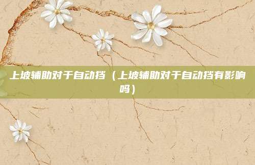 上坡辅助对于自动挡（上坡辅助对于自动挡有影响吗）