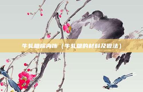 牛轧糖棕内饰（牛轧糖的材料及做法）