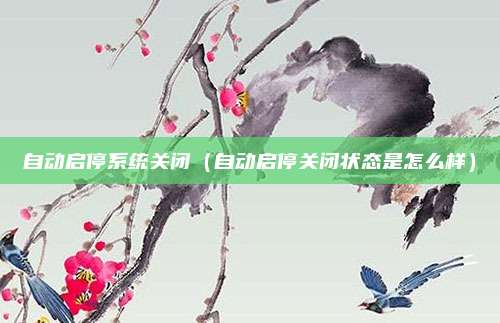 自动启停系统关闭(自动启停关闭状态是怎么样)