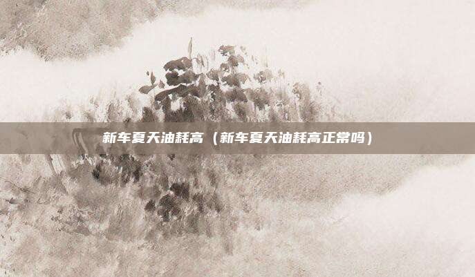 新车夏天油耗高（新车夏天油耗高正常吗）