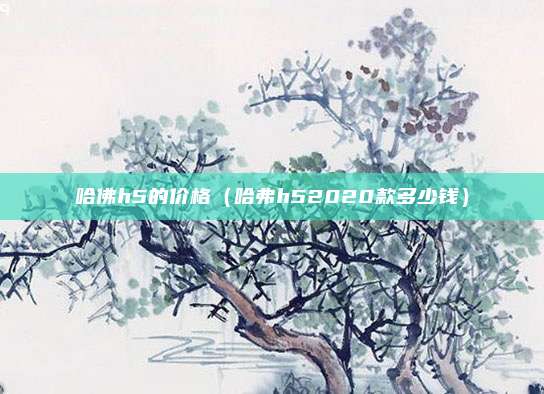 哈佛h5的价格（哈弗h52020款多少钱）