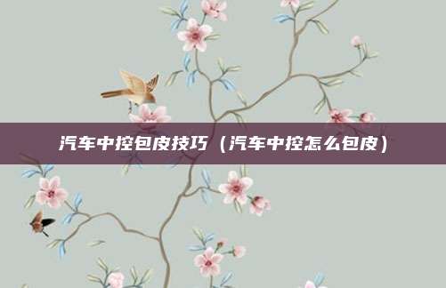 汽车中控包皮技巧（汽车中控怎么包皮）
