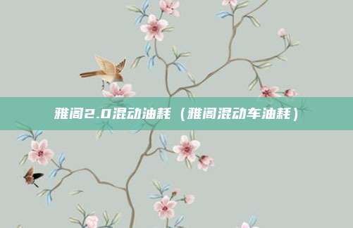 雅阁2.0混动油耗（雅阁混动车油耗）