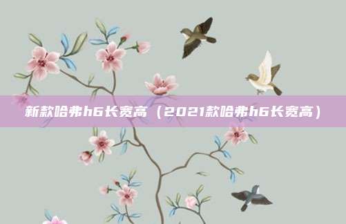 新款哈弗h6长宽高(2021款哈弗h6长宽高)