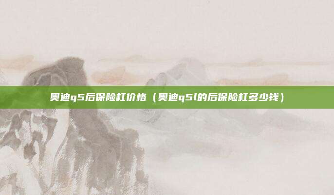 奥迪q5后保险杠价格（奥迪q5l的后保险杠多少钱）
