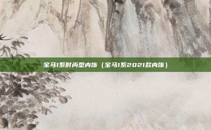 宝马1系时尚型内饰（宝马1系2021款内饰）