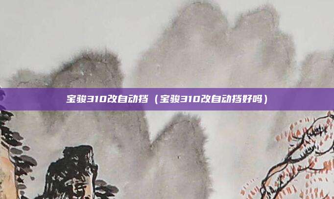 宝骏310改自动挡（宝骏310改自动挡好吗）