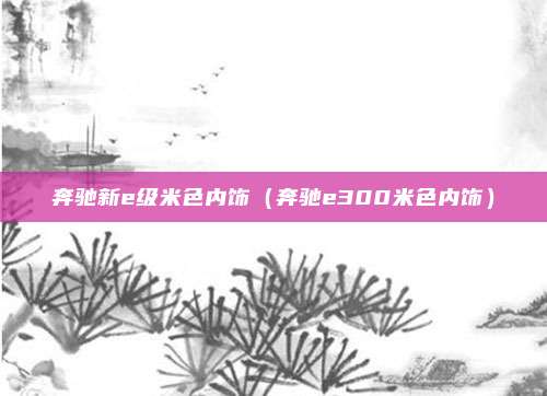 奔驰新e级米色内饰（奔驰e300米色内饰）