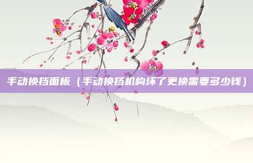 手动换挡面板(手动换挡机构坏了更换需要多少钱)