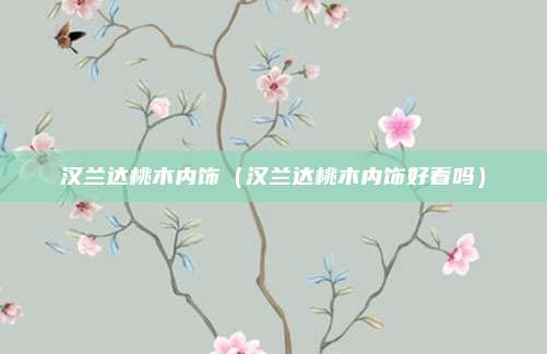 汉兰达桃木内饰（汉兰达桃木内饰好看吗）