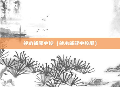 铃木锋驭中控（铃木锋驭中控屏）